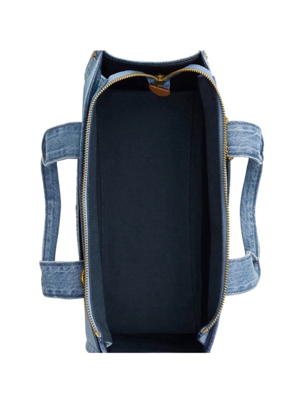 NEW Authentic Coach Medium Denim Cargo Tote in Indigo Blue CR657 NWT - Picture 6 of 8